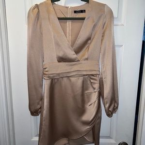 BooHoo satin dress